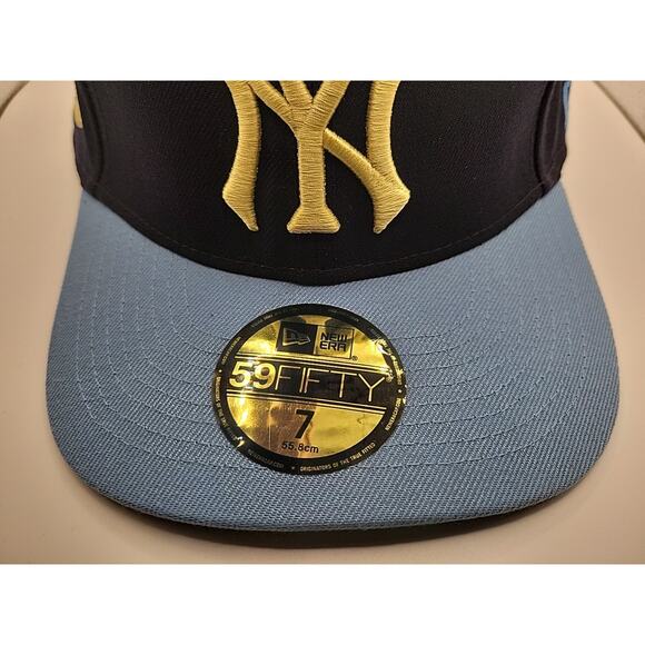 New York Yankees Hat New Era 59FIFTY Cap Fitted size 7 New Era MLB Baseball NY - Picture 3 of 10